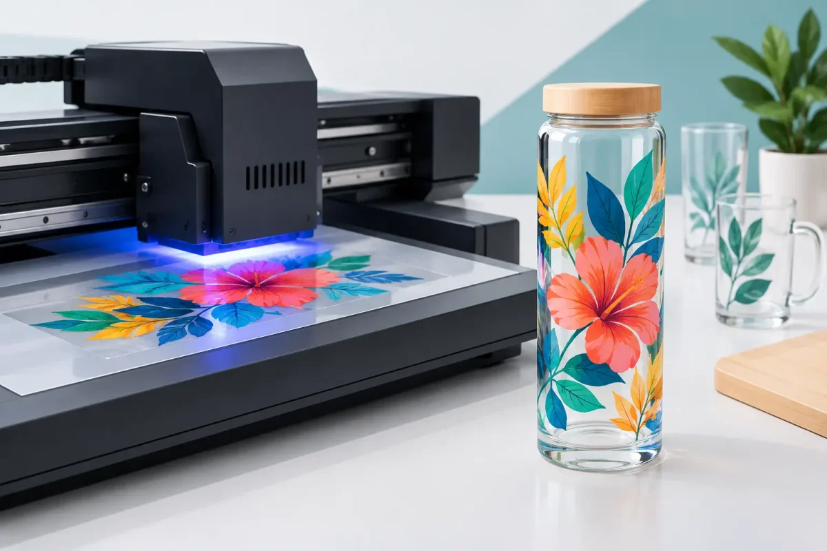 UV DTF para personalizar vidrio con calidad